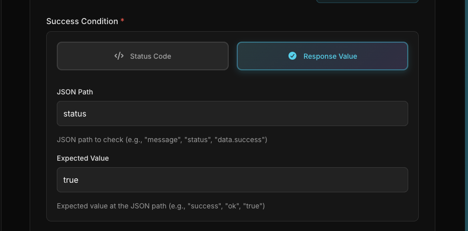 HTTP KB Success Condition